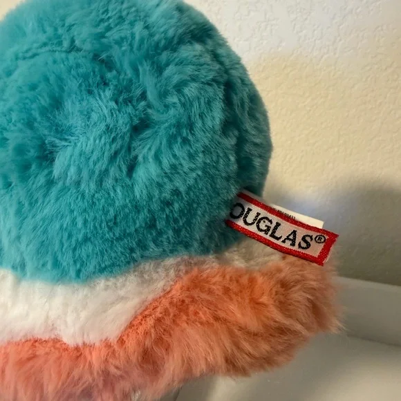 Douglas Syd Snail Plush Blue Pink Super Soft Stuffed Animal - Picture 4 of 6